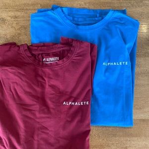 (2) Alphalete shirts